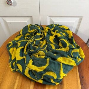 Oregon Ducks green yellow infinity scarf OS